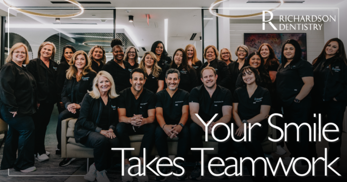 Your Smile Takes Teamwork Group of people smiling