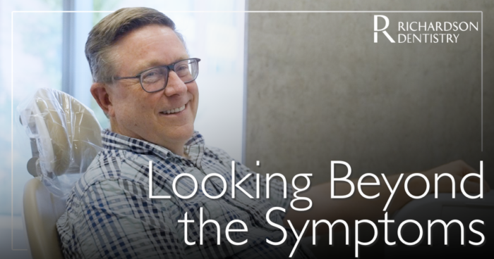 Looking Beyond the Symptoms man smiling in chair